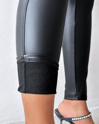 PU Skinny Bottom Pants