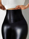 Female Faux Leather Corset Leggings