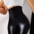 Female Faux Leather Corset Leggings