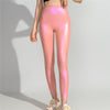 Female Sexy Stylish Light Pink Laser Leggings