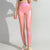 Female Sexy Stylish Light Pink Laser Leggings