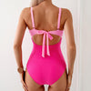 New one-piece swimsuit clashing color swimsuit women