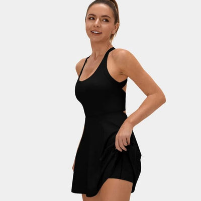 Backless sports dress