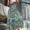 Halter Vacation Casual Dress Floral Halter Skirt