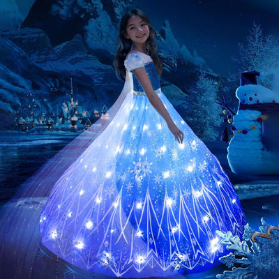 Luminous mesh princess dress