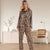 Leopard Home Printed Pajama Set