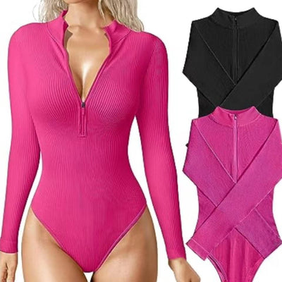 Long Sleeve Zip Bodysuit