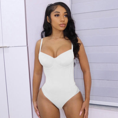 Europe and the United States women's new low-cut mesh splicing package hip tight halter jumpsuit female