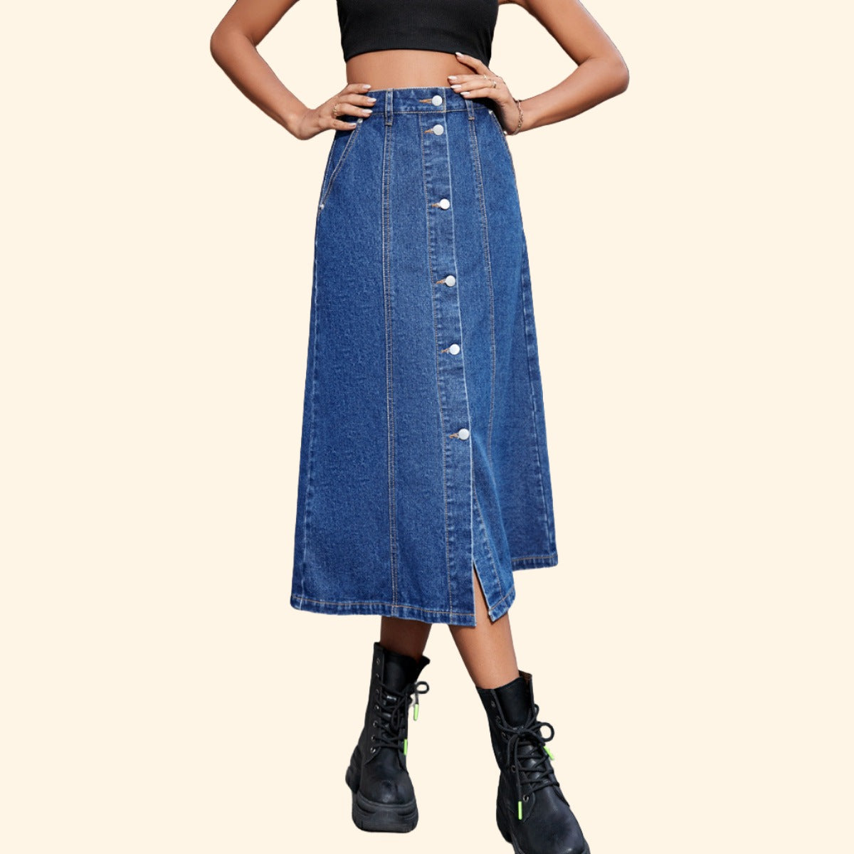 Denim Blue Skirt