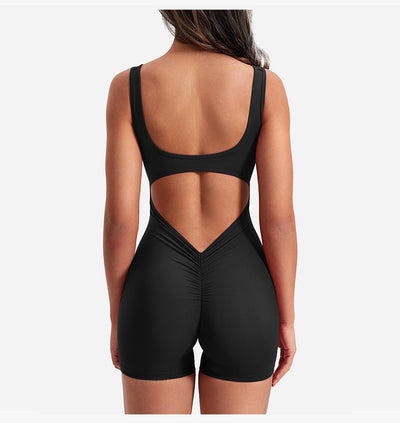 Braless padded yoga jumpsuit