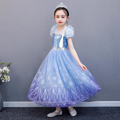 Luminous mesh princess dress