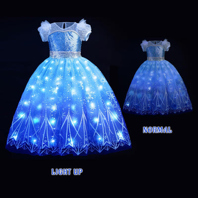 Luminous mesh princess dress