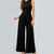 Round Neck Sleeveless Slim Long Casual Jumpsuit