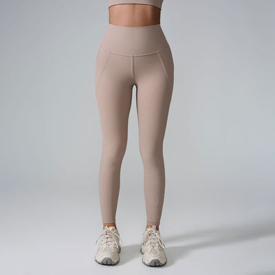 High Waisted Hip Lifting Peach Pants