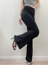 High-waisted hip-lifting flared pants