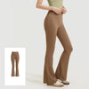 High-waisted hip-lifting flared pants