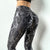 Female High Waist Bronzed Snakeskin Leggings