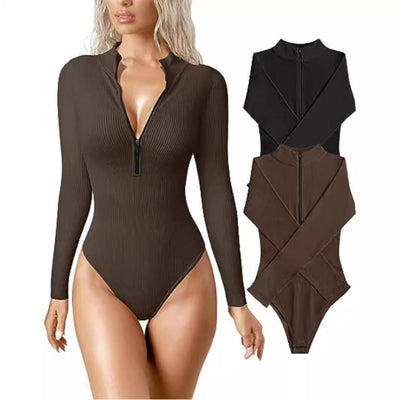 Long Sleeve Zip Bodysuit