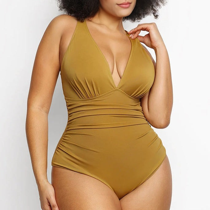 Deep V Cutout Swimsuit