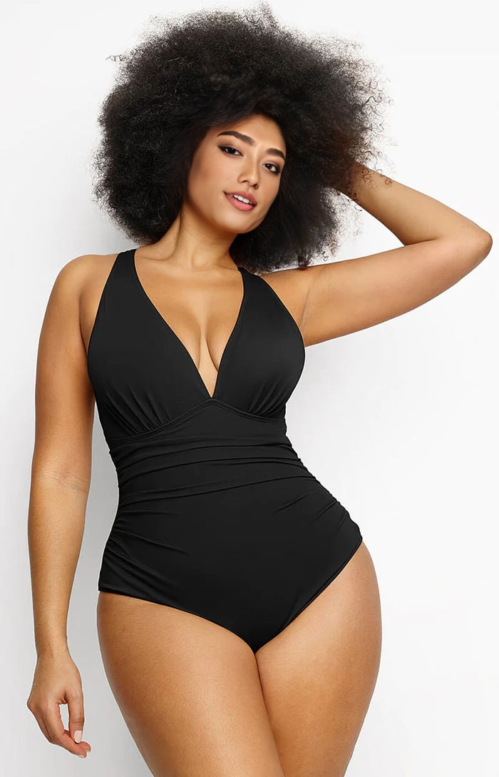 Deep V Cutout Swimsuit