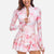 One-Piece Long Sleeve Ruffle Skirt Swim Suit