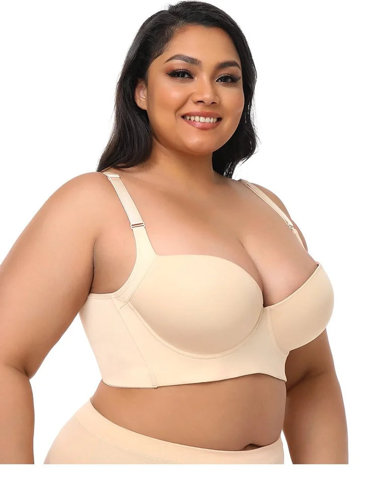 SHAPERX Women's Wireless Comfort Bra, Customize Your Shape & Support:Easy  Pullover, Back Smoothing Free Size (26 Till 34) Pack of 1